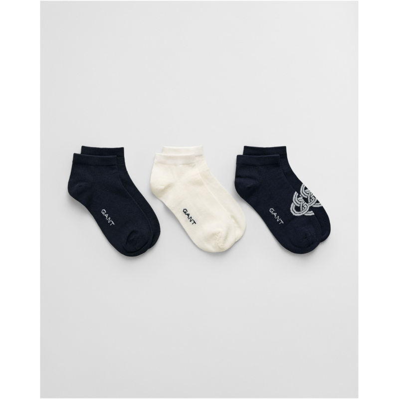 GANT 3-Pack Monogram Ankle Socks